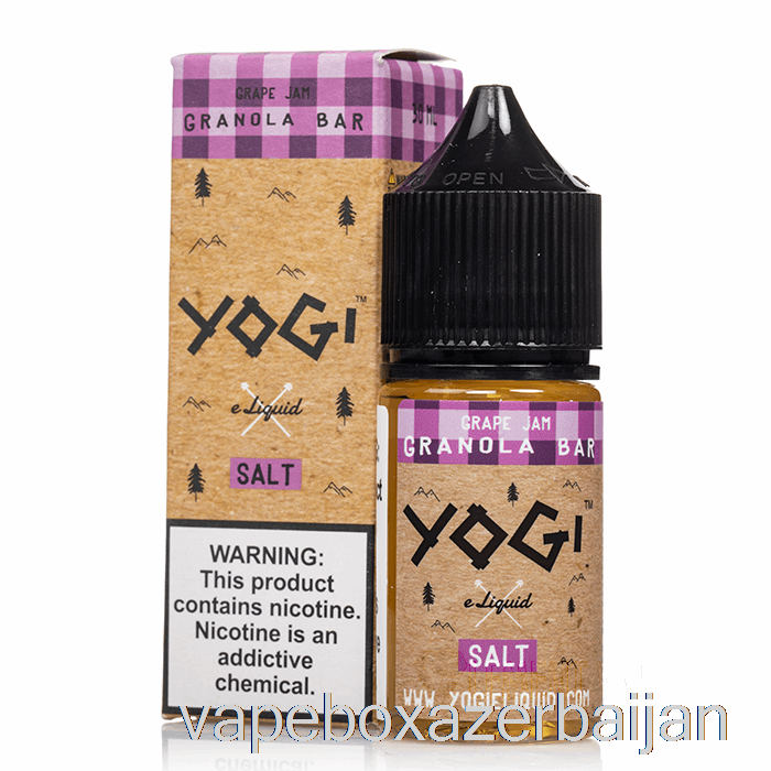 Vape Baku Grape Jam Granola Bar - Yogi Salts E-Liquid - 30mL 35mg